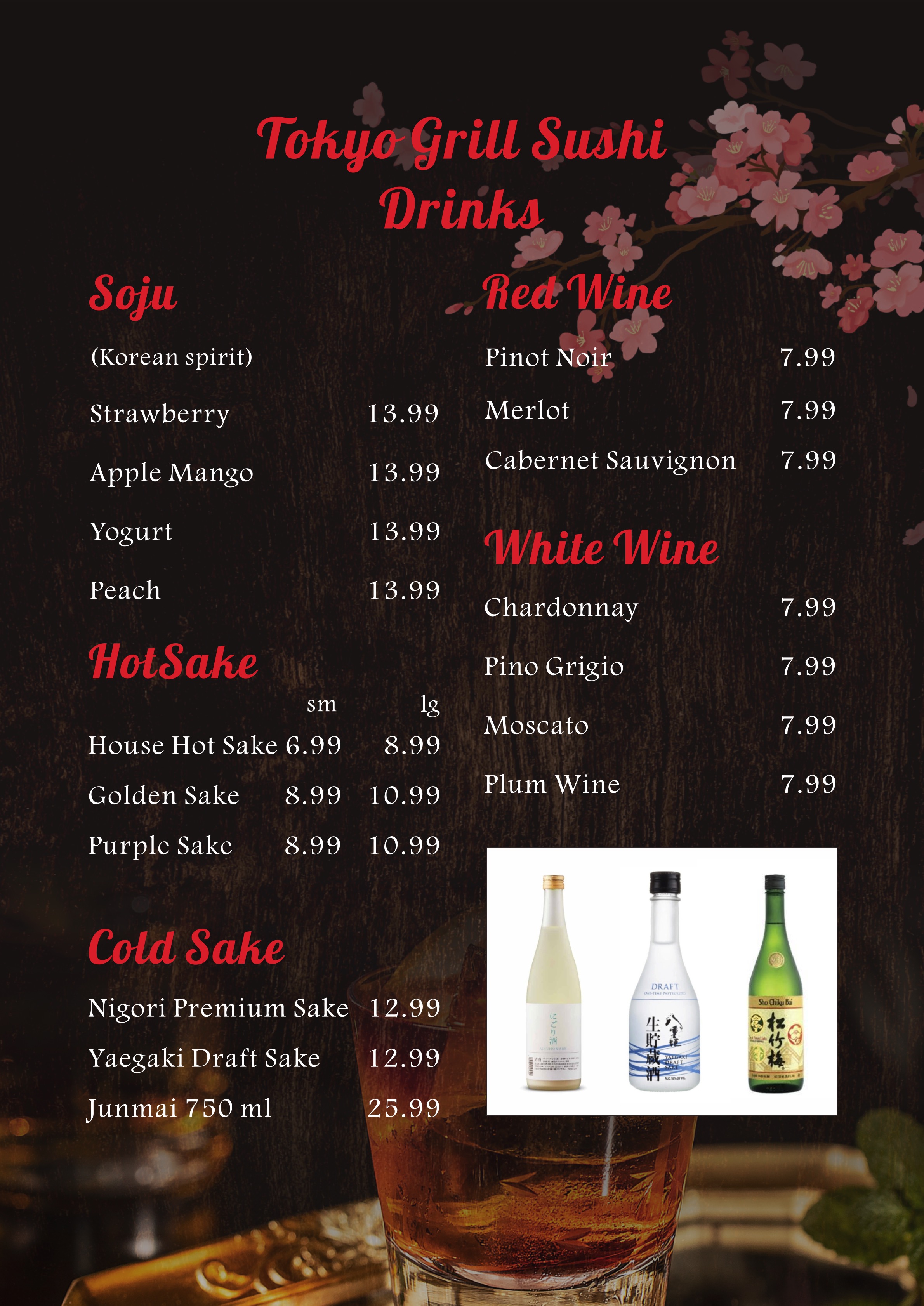 Tokyo Grill Sushi menu page 2