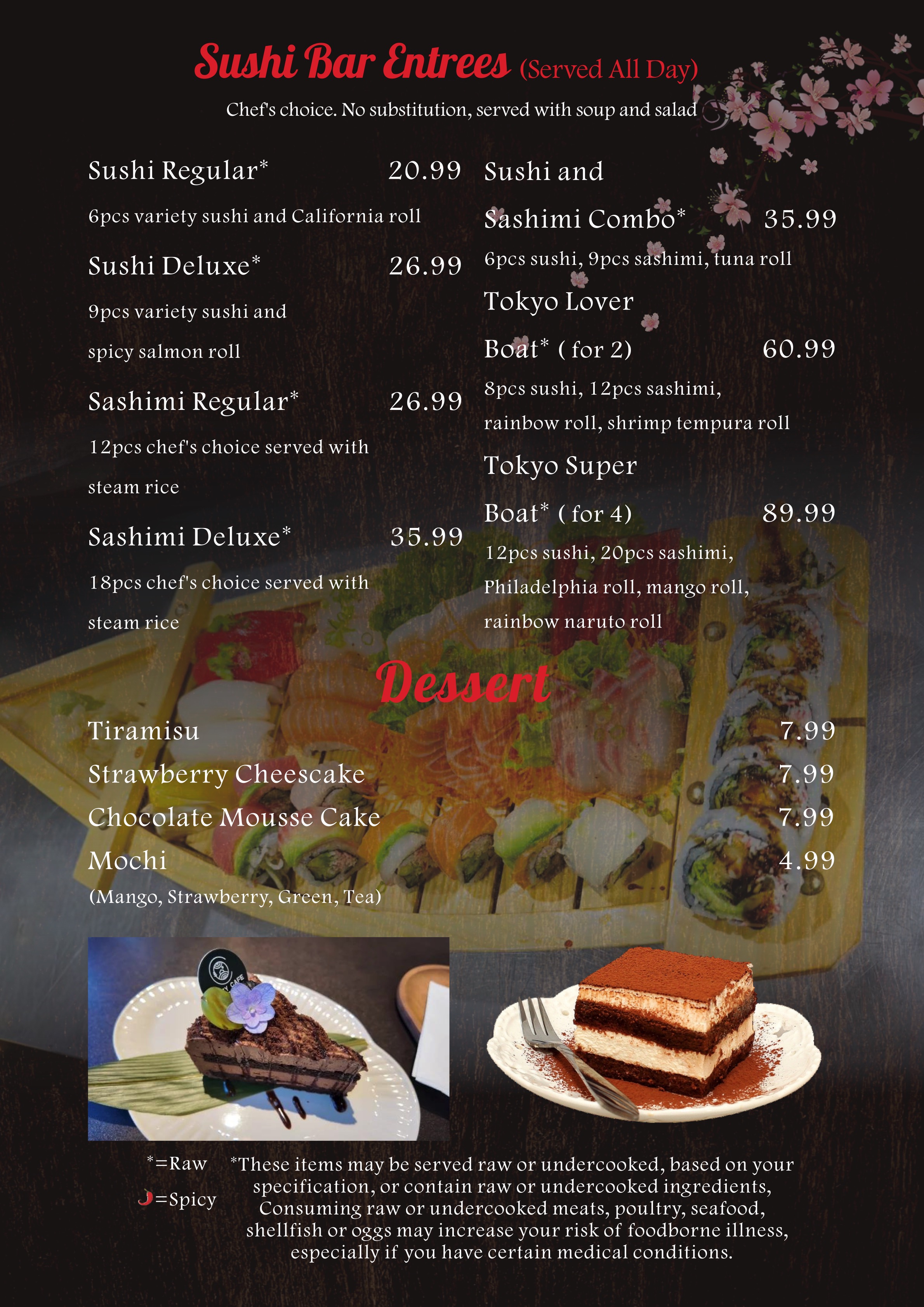Tokyo Grill Sushi menu page 12